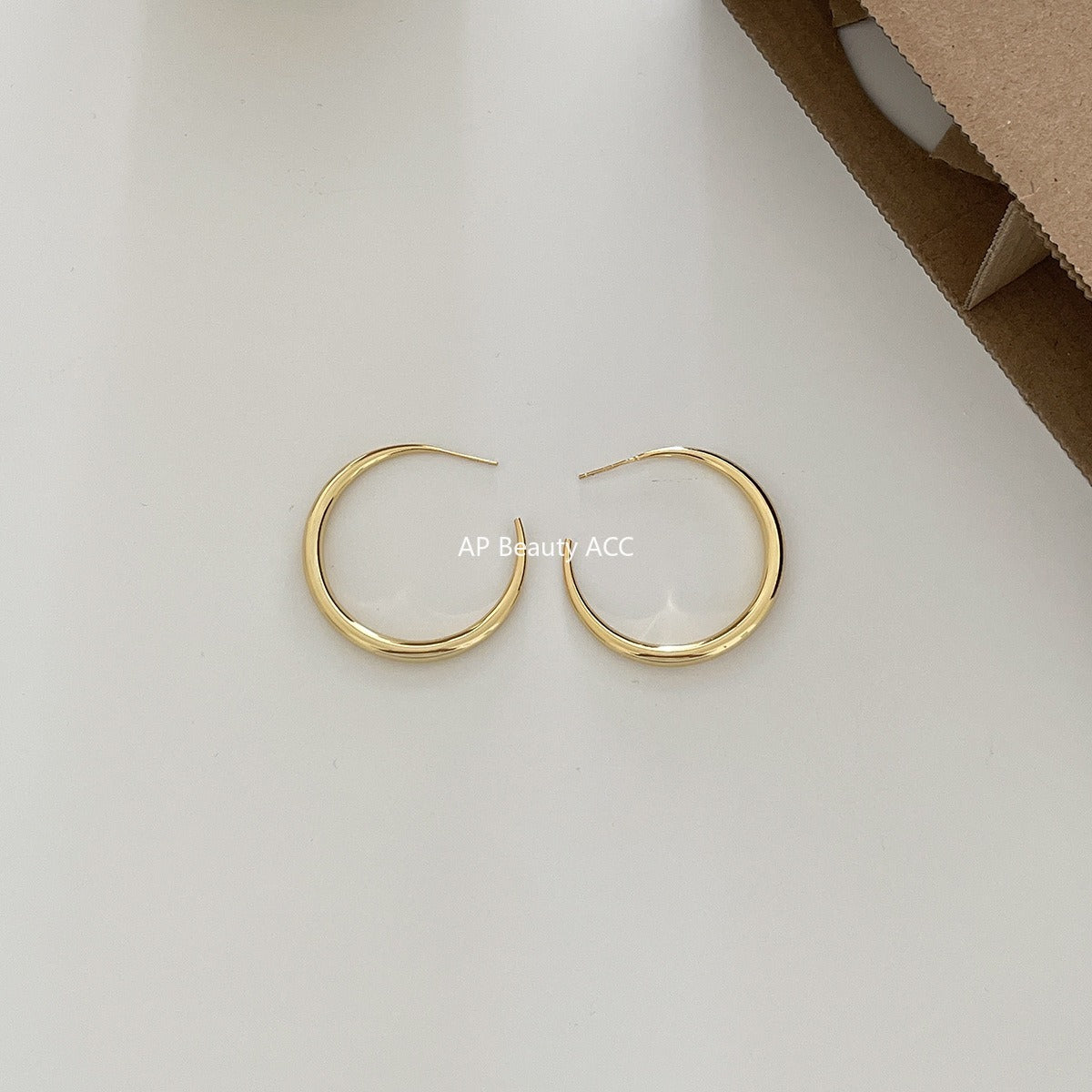 C廠-歐美冷淡風誇張大圓圈耳環輕奢小眾氣質銀針耳釘網紅同款秋冬耳飾「EH-4183」25.11-1