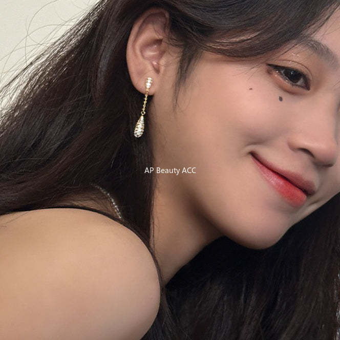 C廠-趙露思許妍同法式長流蘇耳環蚊香盤耳夾耳飾耳釘「EH-2450-SJ」25.12-1