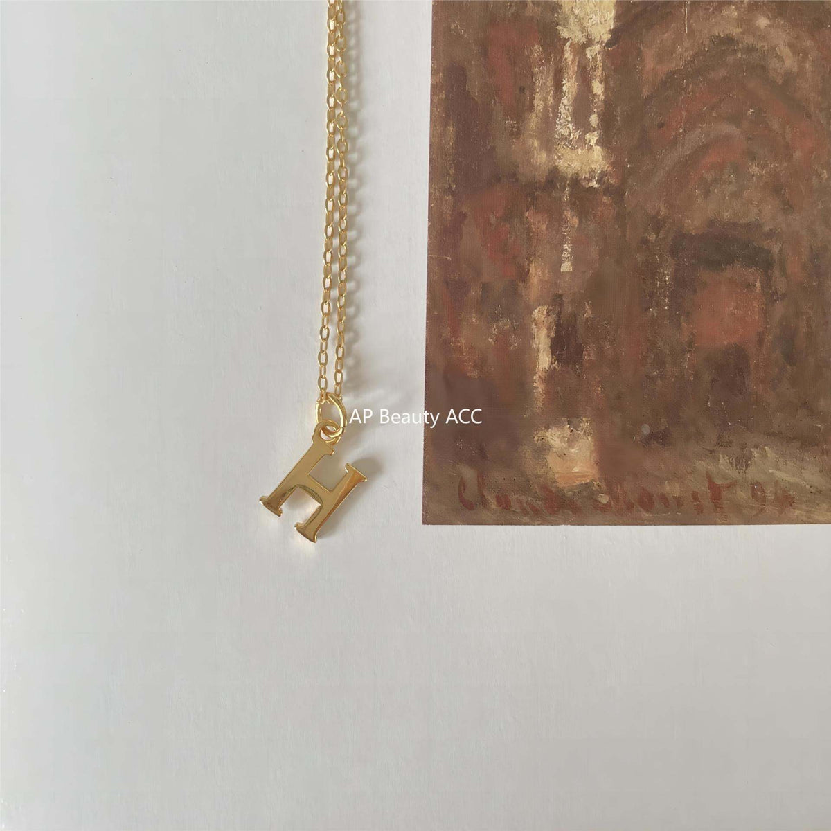 F廠-韓國韓版925純銀英文字母項鍊簡約ins網紅抖音小紅書項鍊「B1194」25.12-2