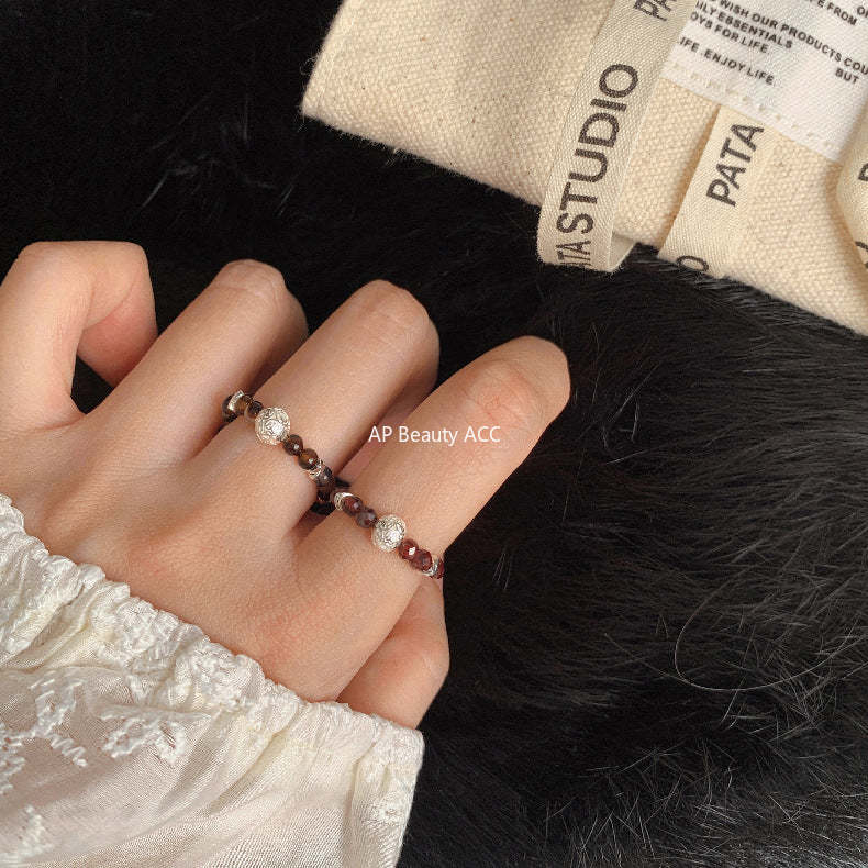 C廠-古風宮廷風葫蘆繡球愛心錢幣大象吉祥淡水珍珠彈力S925純銀戒指「RA」25.11-4