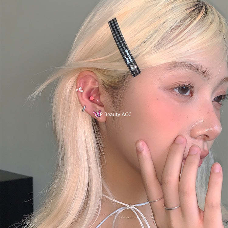 C廠-森系靈動蝴蝶耳釘女絕美夢幻甜美風銀針耳骨釘甜酷高級感秋冬耳飾「EH-4126」25.10-5