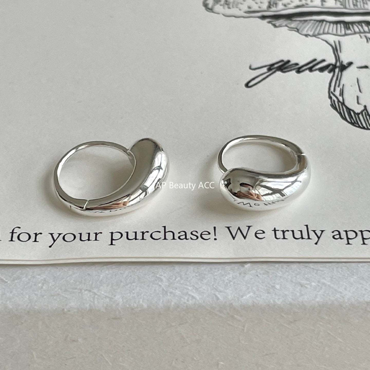 F廠-韓國韓版925純銀水滴耳扣耳釘簡約氣質百搭ins風耳飾「C1416」25.11-1