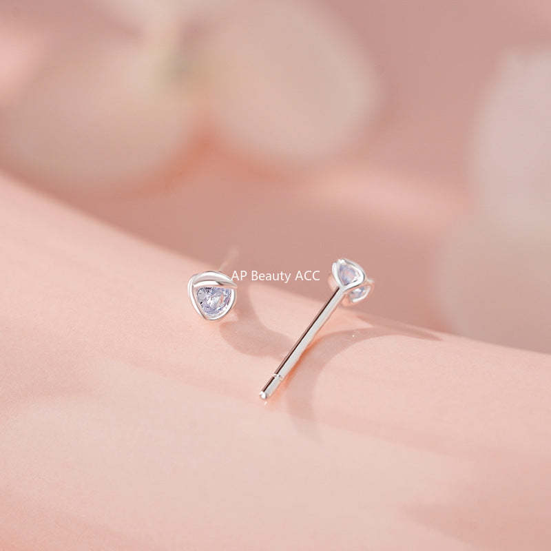 D廠-足銀S999線團耳釘簡約幾何多巴胺新款溫柔輕奢小眾個性耳飾批發「YC10043E」25.12-1