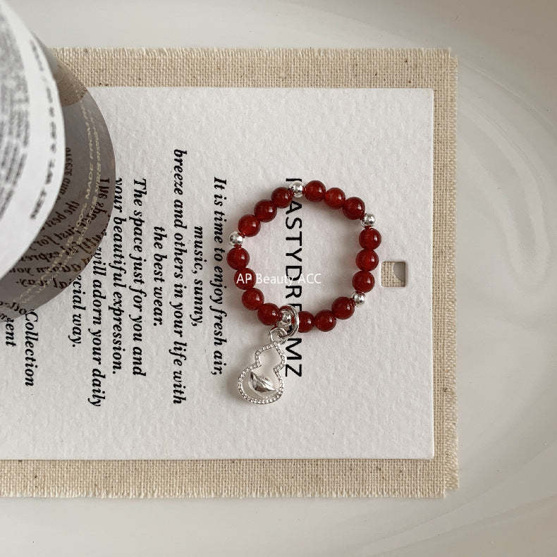 C廠-古風宮廷風葫蘆繡球愛心錢幣大象吉祥淡水珍珠彈力S925純銀戒指「RA」25.11-4