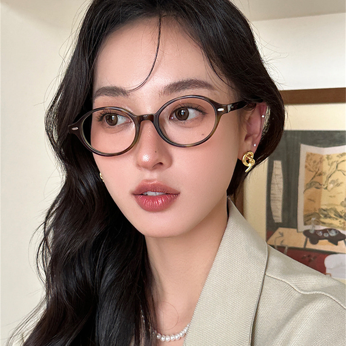 C廠-韓版不規則愛心耳釘女精緻小眾打結銀針耳環時尚個性ins風耳飾「EH-3782」25.07-3