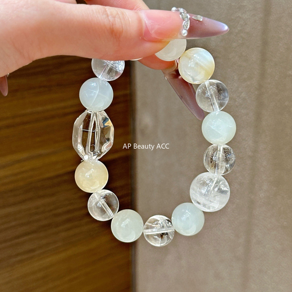 AS廠-天然水晶DIY五行金木水火土原創設計手鍊手串百搭爆款批髮「l2975-79」25.11-2