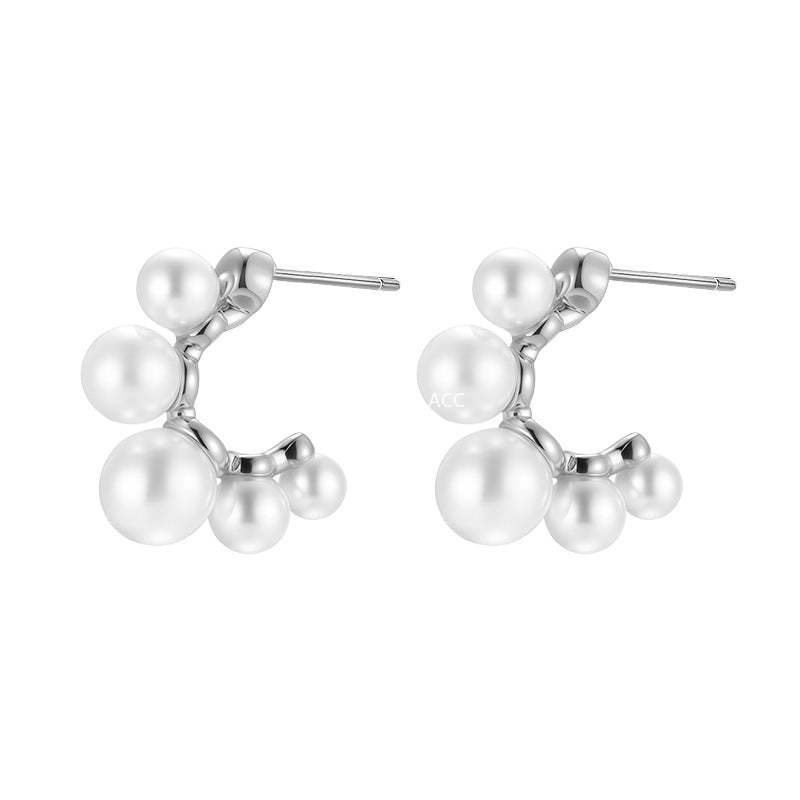 C廠-韓式珍珠耳環女小眾設計高級感氣質時尚ins耳釘大氣輕奢爆款耳飾「EH-4110」25.10-5