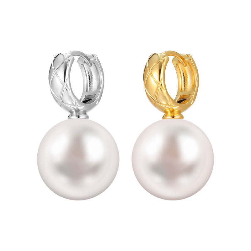 C廠-925銀針氣質名媛風珍珠耳環女輕奢百搭氣質耳環日常通勤百搭耳飾「EH-4360」25.11-4