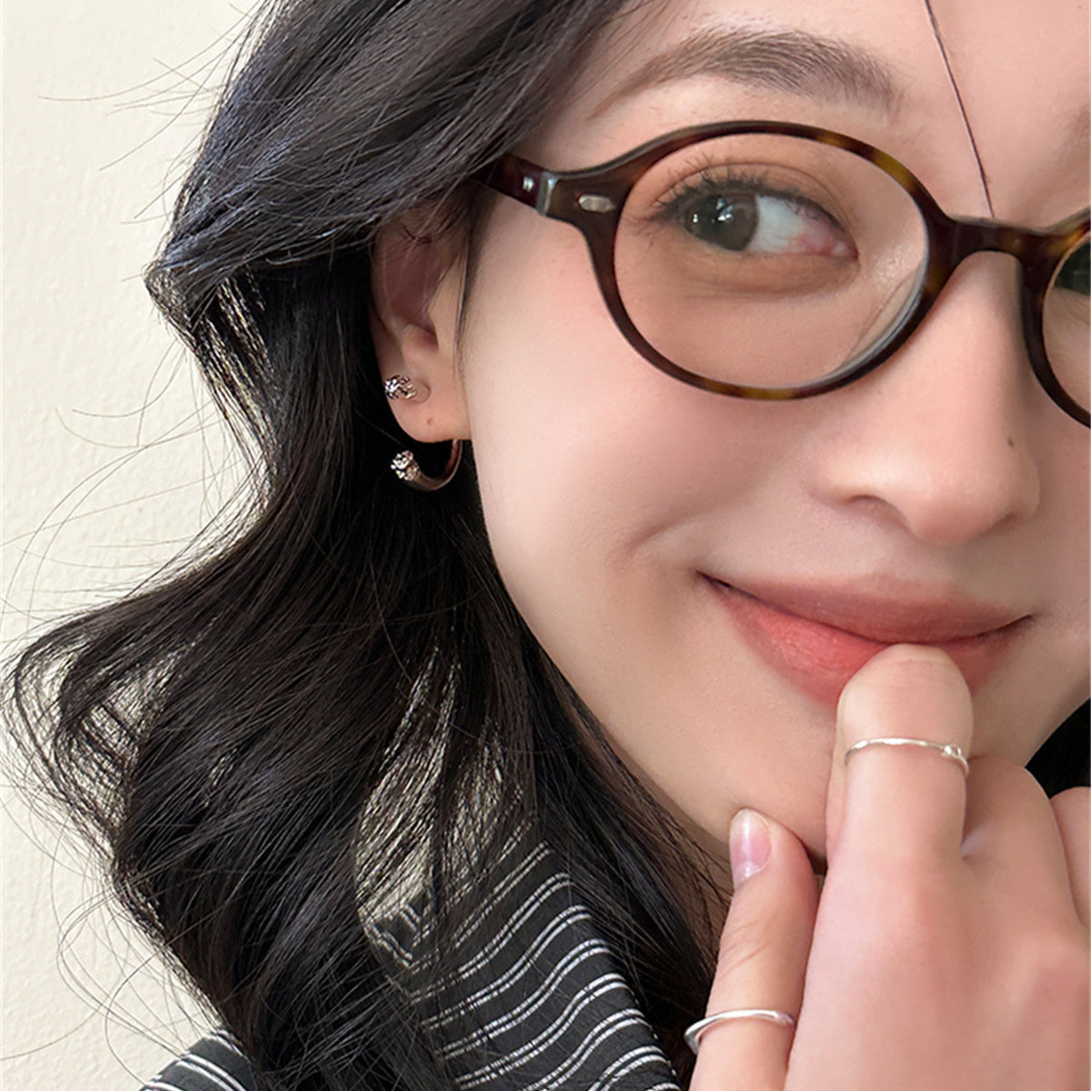 C廠-日韓設計感C形耳釘女極簡百搭日常銀針耳環輕奢小眾ins高級感耳飾「EH-3612」25.06-2
