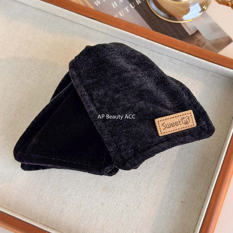 E廠-復古絲絨三角抓夾女高級感2025新款高端後腦勺盤髮大號鯊魚夾髮卡「27750」25.12-1