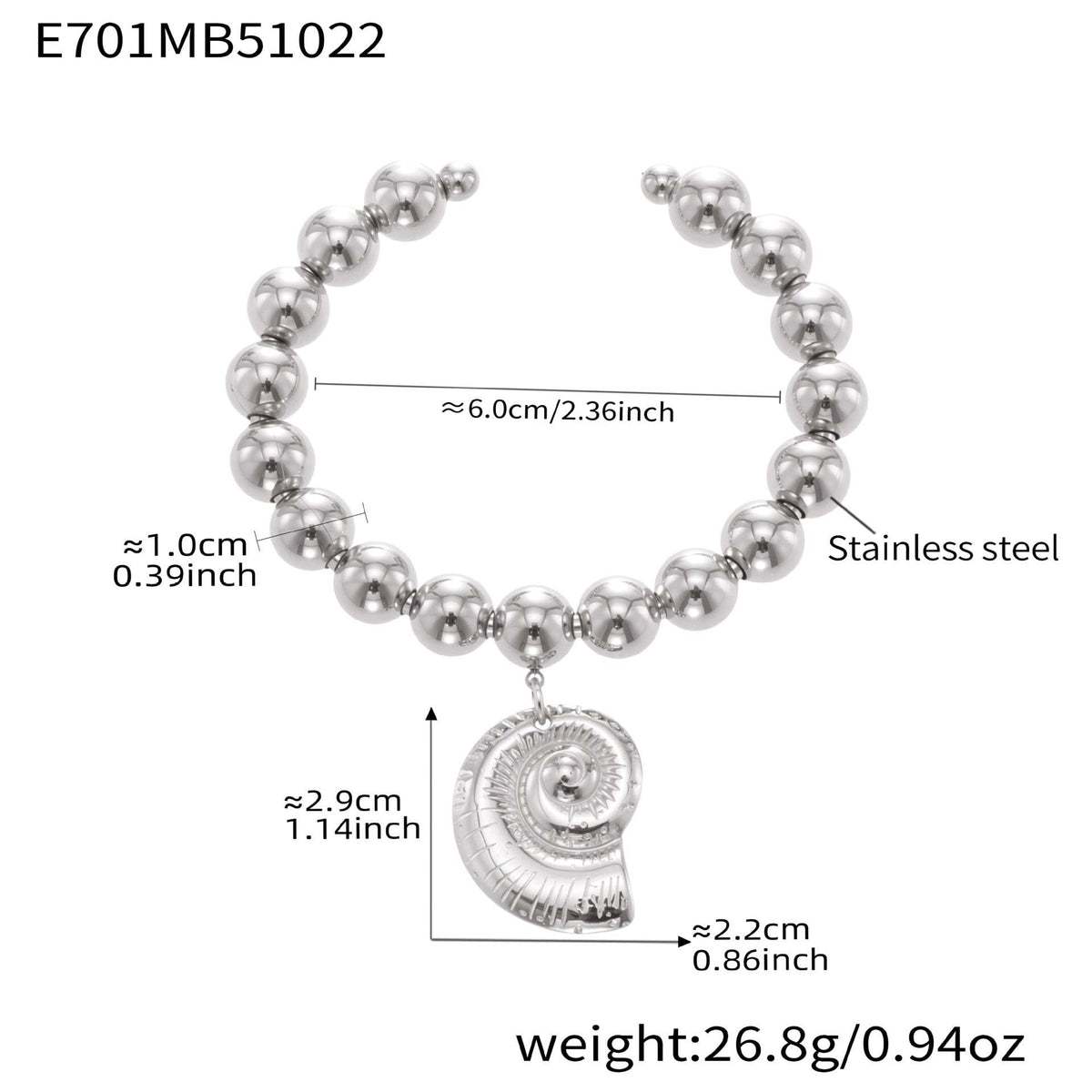 B廠-不鏽鋼空心歐美大愛心鋼珠手環鍍18k真金簡約時尚百搭手鐲「E701-E702」25.10-5