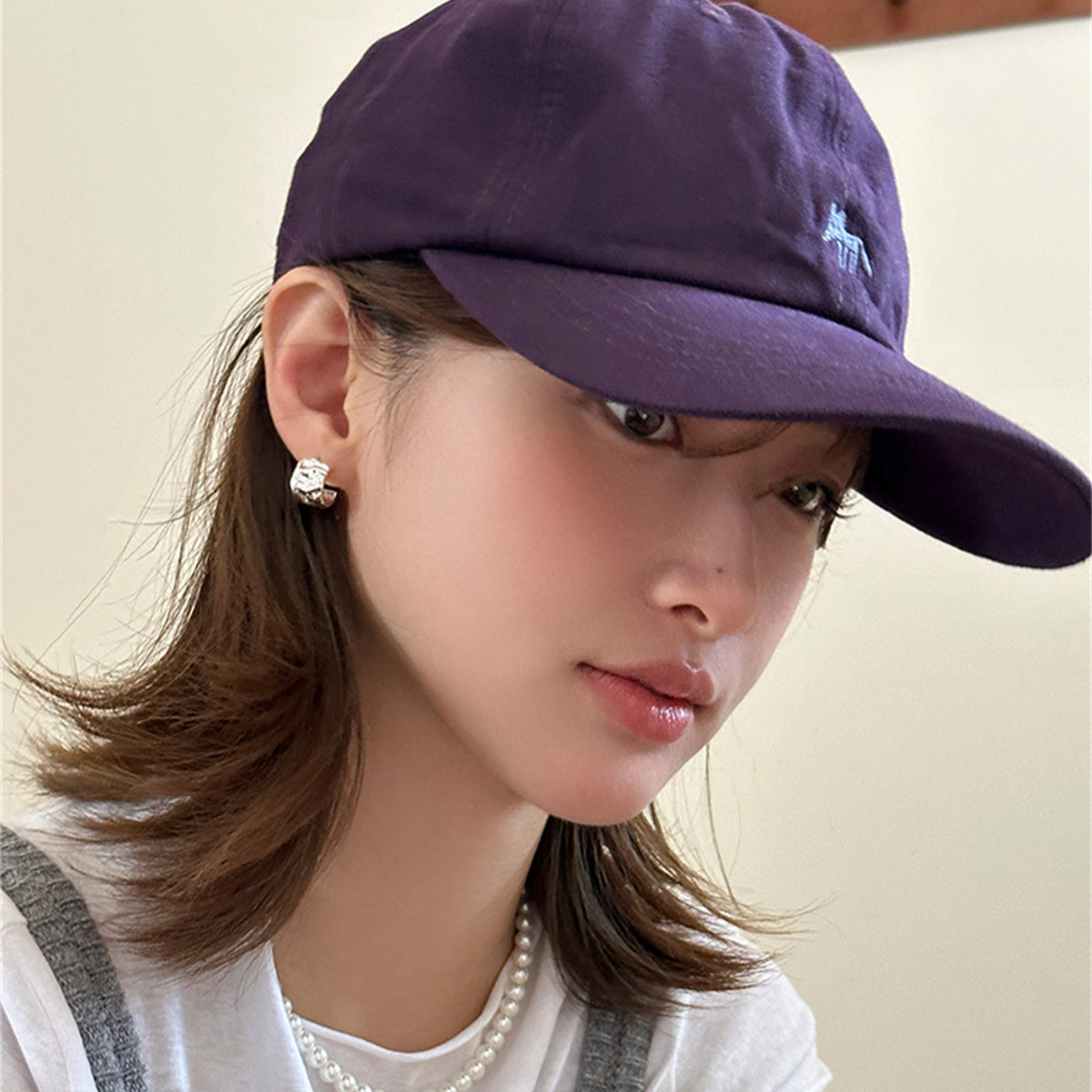 C廠-925銀針熔岩紋理C形耳釘女冷淡風時尚百搭氣質高級感耳環小眾耳飾「EH-3720」25.06-4