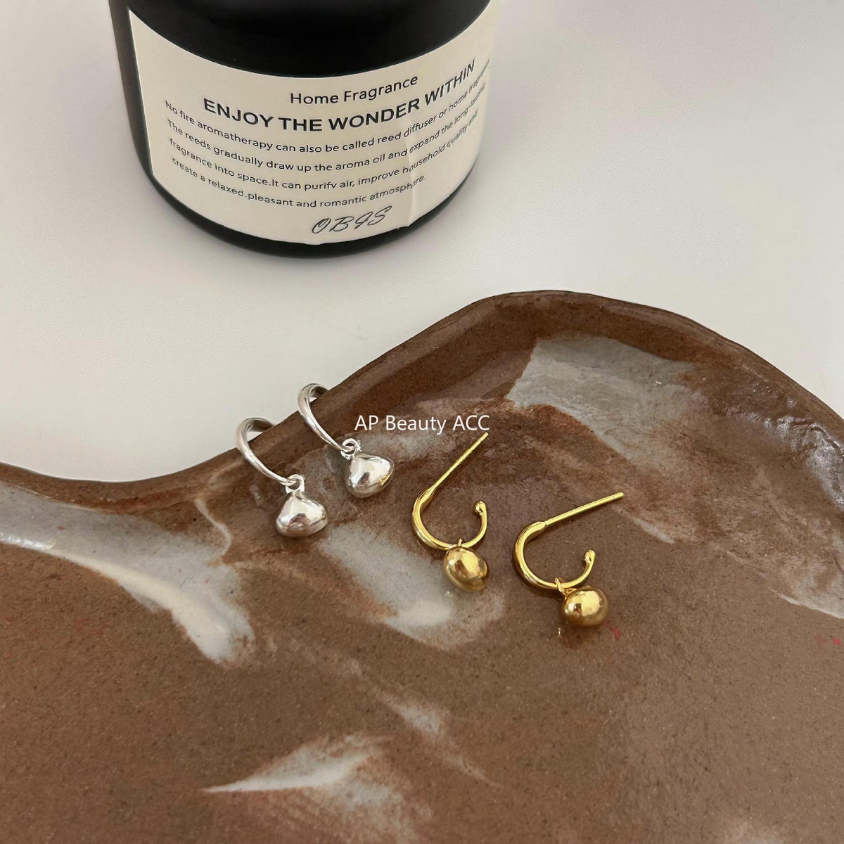 F廠-韓國韓版女小紅書甜美925純銀異形銀塊耳扣耳釘網紅耳環「C945」25.11-2