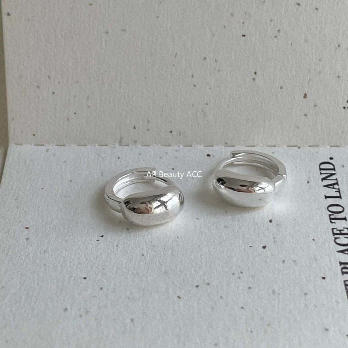 F廠-韓國韓版925純銀弧形耳扣耳環簡約氣質百搭ins風耳飾「C1422」25.11-4