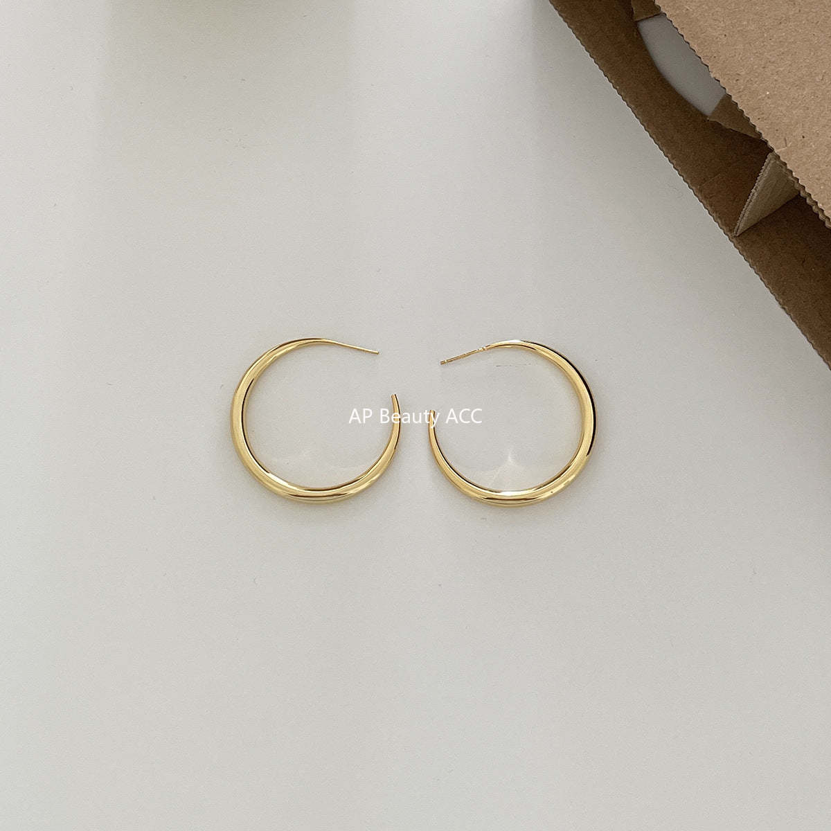 C廠-歐美冷淡風誇張大圓圈耳環輕奢小眾氣質銀針耳釘網紅同款秋冬耳飾「EH-4183」25.11-1