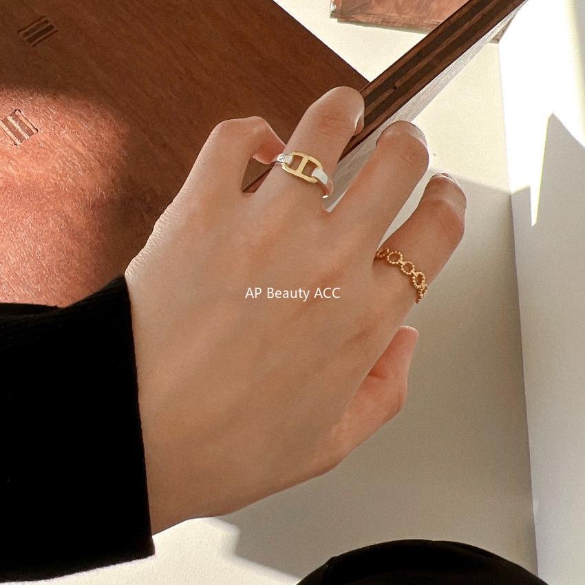 F廠-925純銀韓國韓飾麻花百搭戒指女食指環關節戒子飾品日韓裝飾戒指「J926」25.11-2