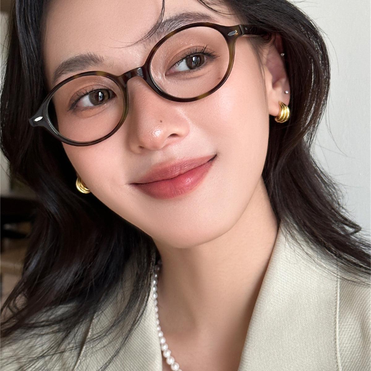 C廠-歐美時尚簡約創意貝殼耳釘女個性輕奢高級感銀針耳環百搭日常耳飾「EH-3788」25.09-1