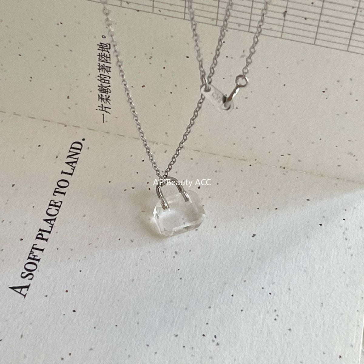 F廠-韓國韓版925純銀鎖頭項鍊簡約氣質百搭ins小紅書項鍊「B1386」25.11-4