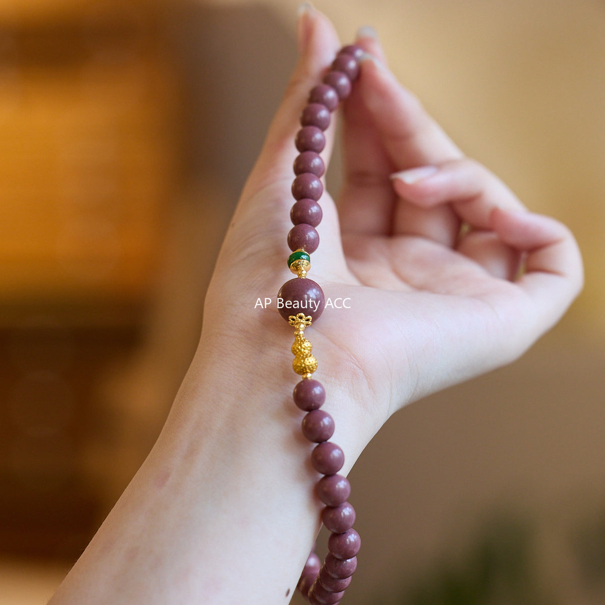 AS廠-天然中藥香芳華合香珠手串雙圈古法手工葫蘆新中式文玩批發「082X519」25.10-3