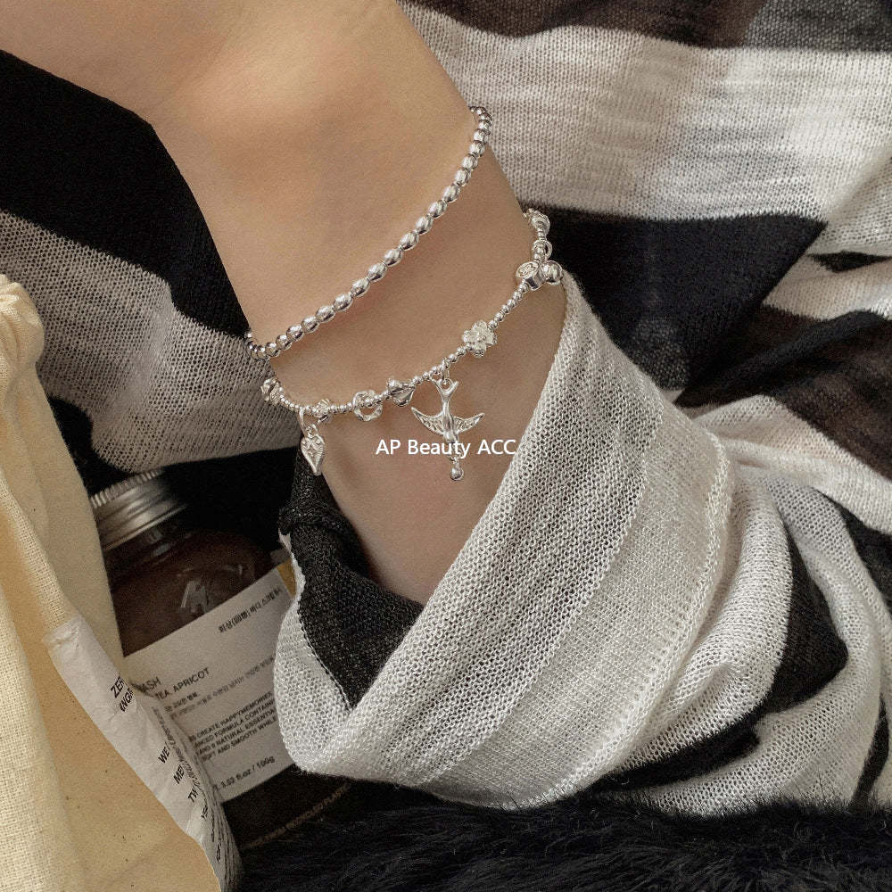 C廠-古風小燕子小馬小象糖果愛心如意圓球S925純銀手鍊盤纏小眾輕奢「1615-1616-1617」25.11-4