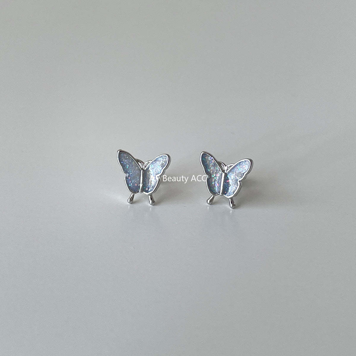 C廠-森系靈動蝴蝶耳釘女絕美夢幻甜美風銀針耳骨釘甜酷高級感秋冬耳飾「EH-4126」25.10-5
