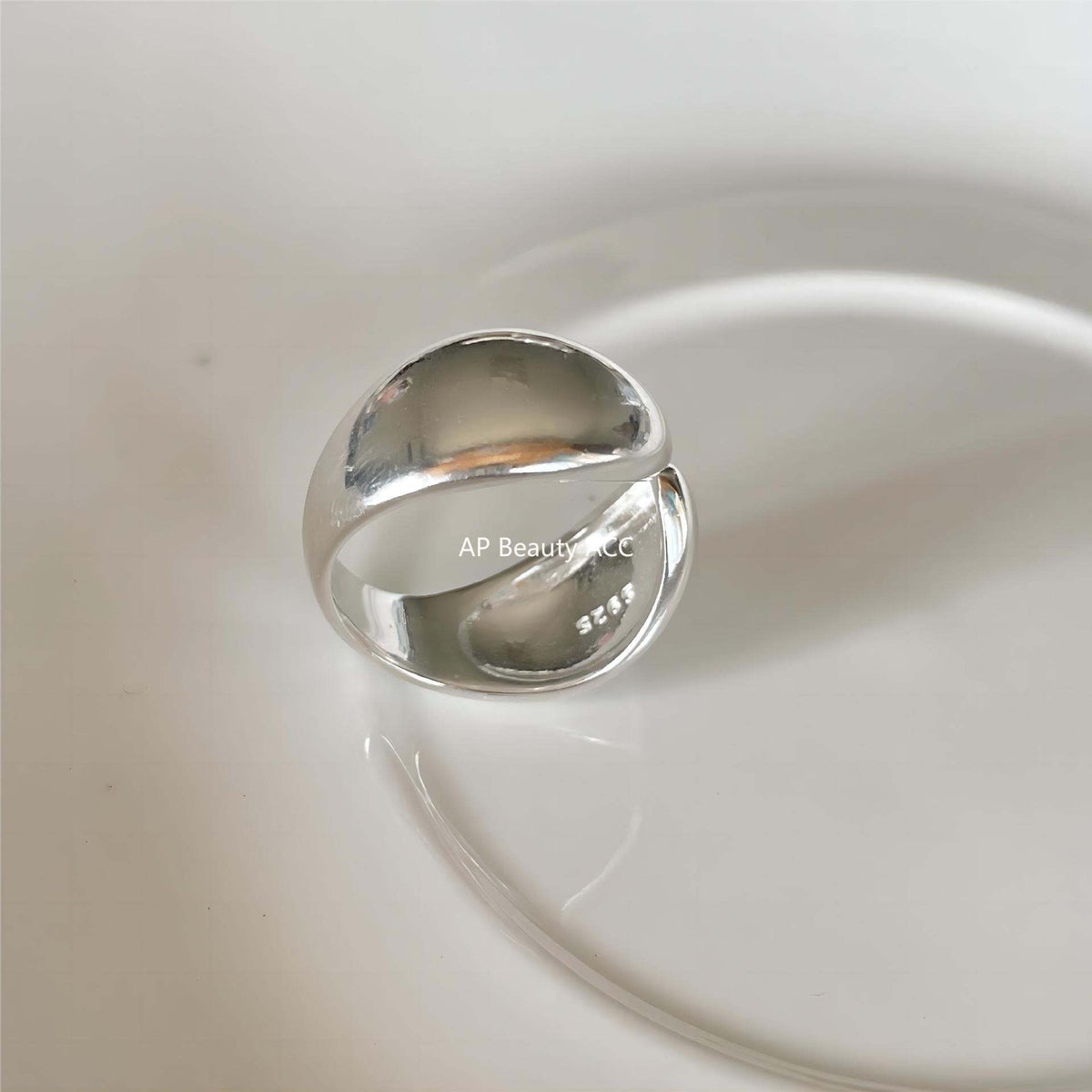 F廠-韓版飾品925純銀水滴對稱戒指個性小紅書設計感INS戒指指「J1902」25.12-2
