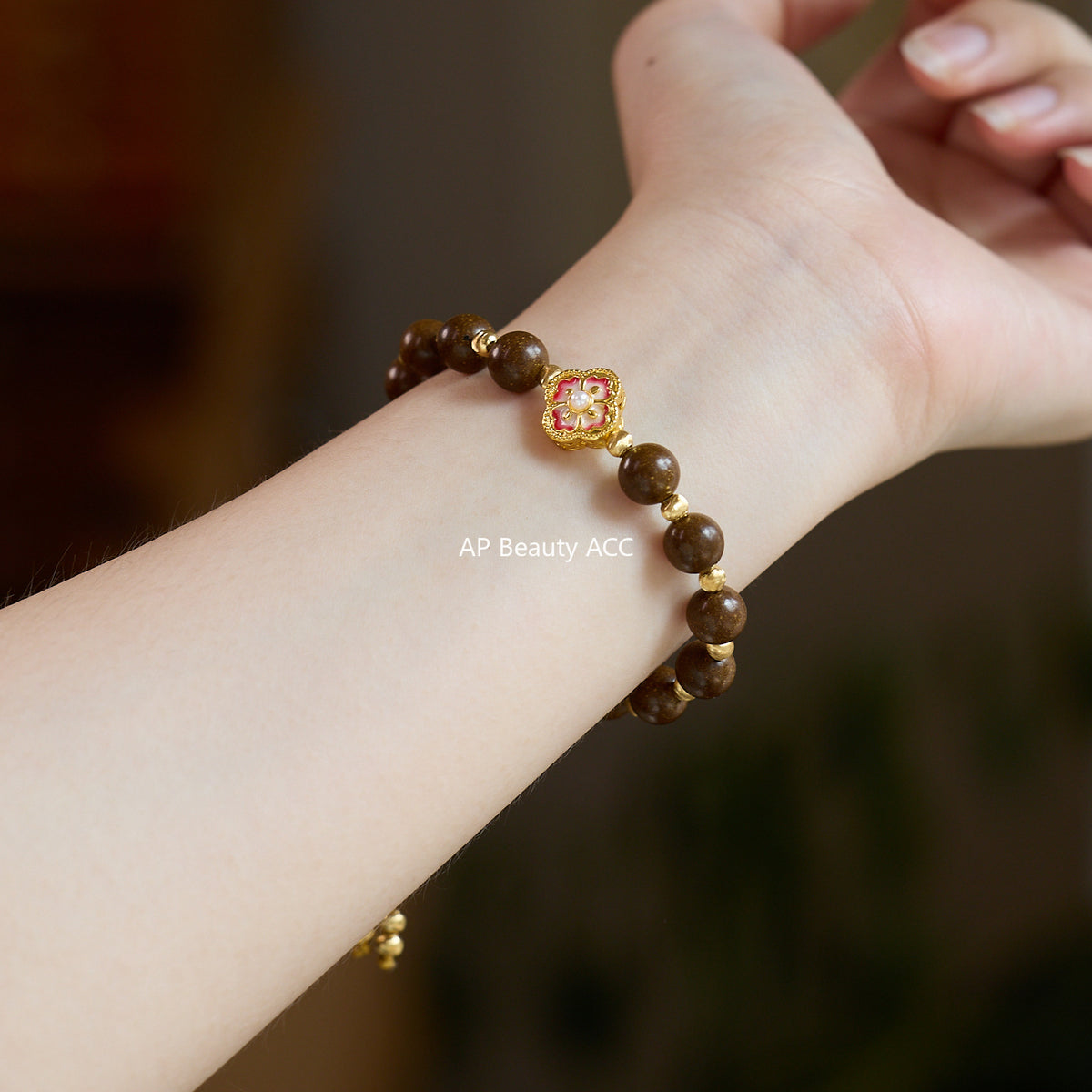 AS廠-天然鵝梨合香珠手串新中式非遺古法手工中藥香金剛杵手串成品批發「081X532」25.10-3