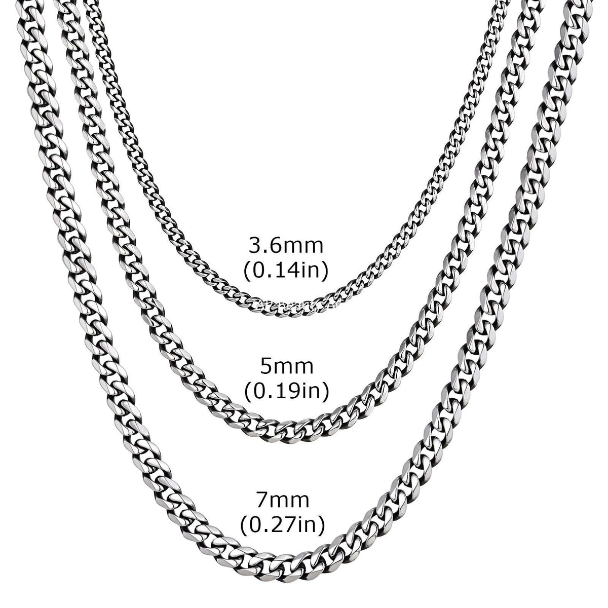 G廠-不鏽鋼街頭鬆弛感六面磨鏈項鍊時尚達人日常疊戴復古灰色「NC-529」25.10-5