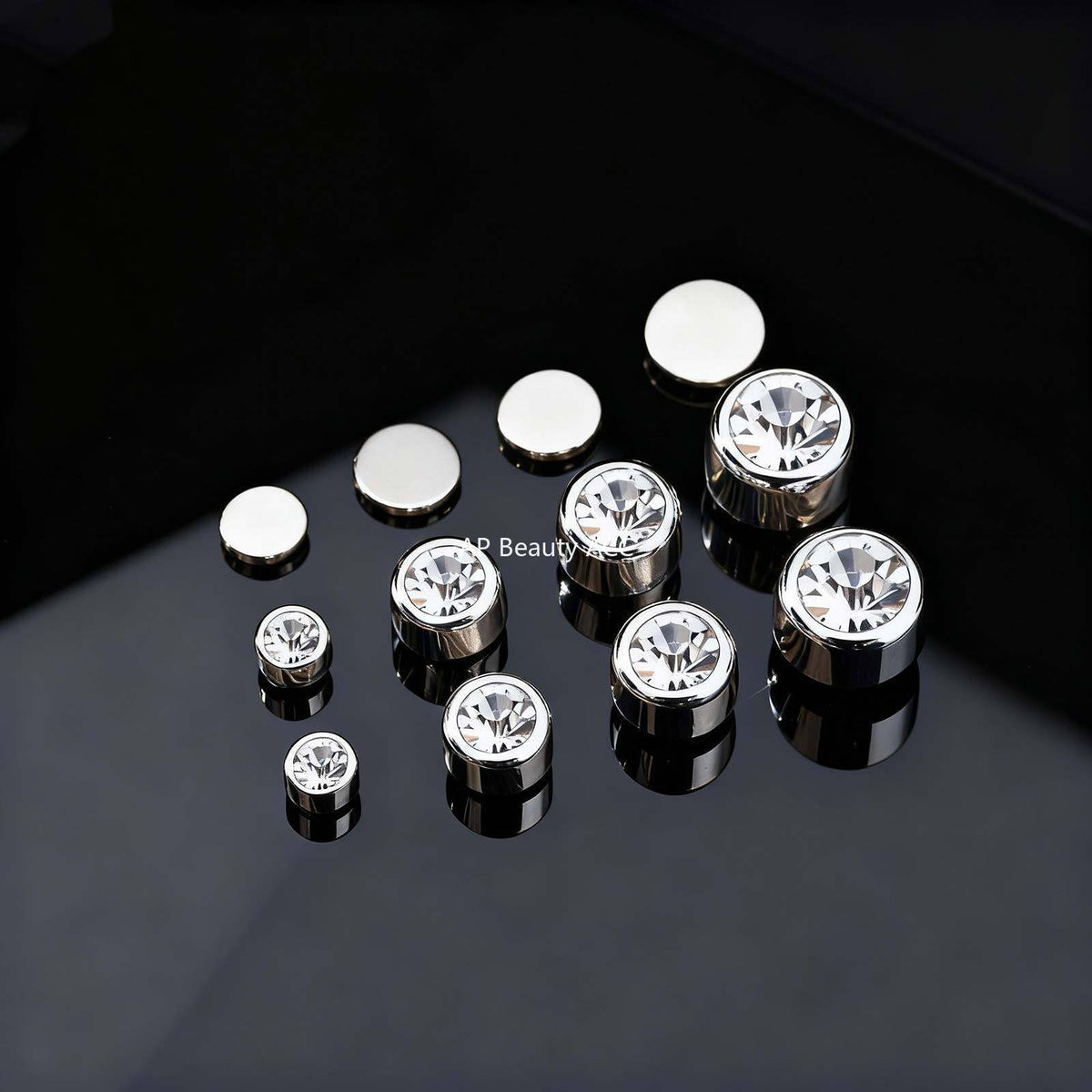 G廠-復古風 歐美跨境爆款塑料材質黑鋯石男士個性無耳洞耳夾「ES-331」25.12-1