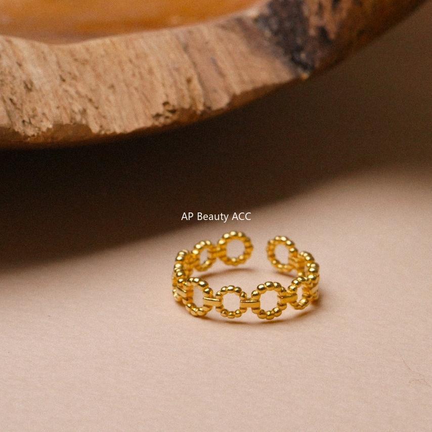 F廠-925純銀韓國韓飾麻花百搭戒指女食指環關節戒子飾品日韓裝飾戒指「J926」25.11-2