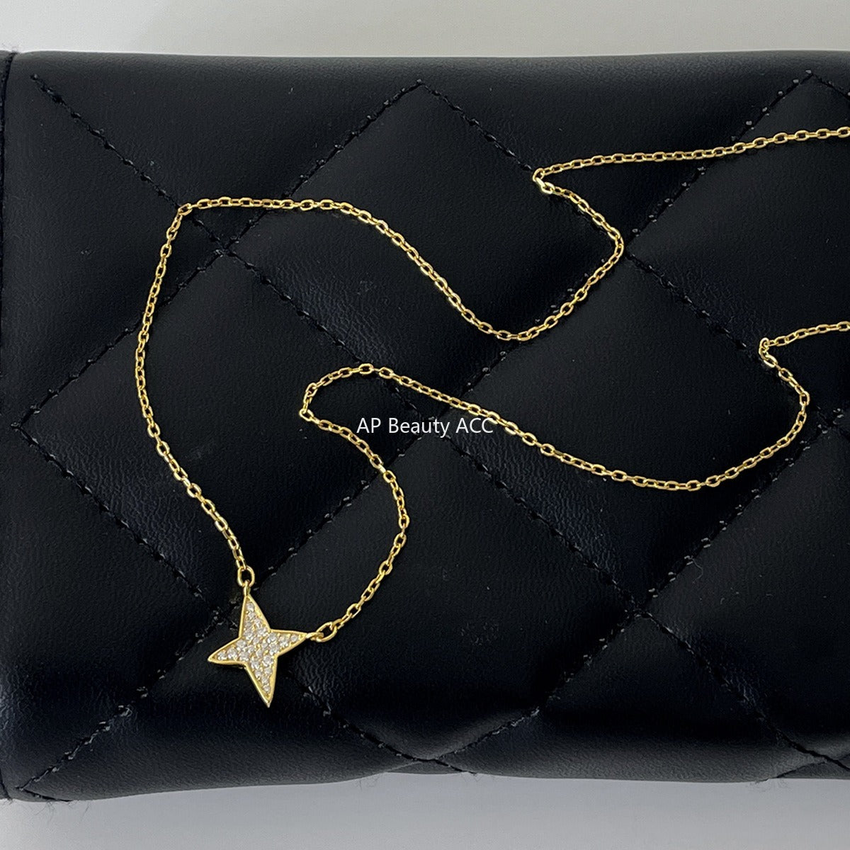 C廠-閃鑽星星純銀項鍊ins小眾設計輕奢高級感氣質鎖骨鏈簡約百搭頸鏈「XL-1229」25.11-1