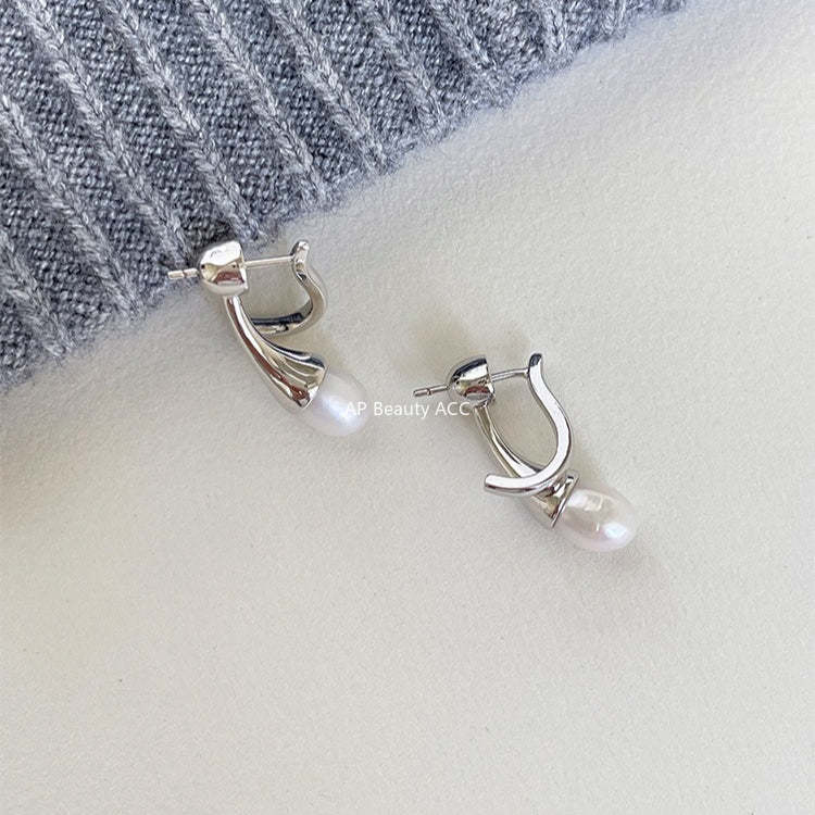 C廠-高級感精緻百搭顯氣質珍珠耳環女網紅同款甜美風銀針耳扣通勤耳飾「EH-4337」25.12-3