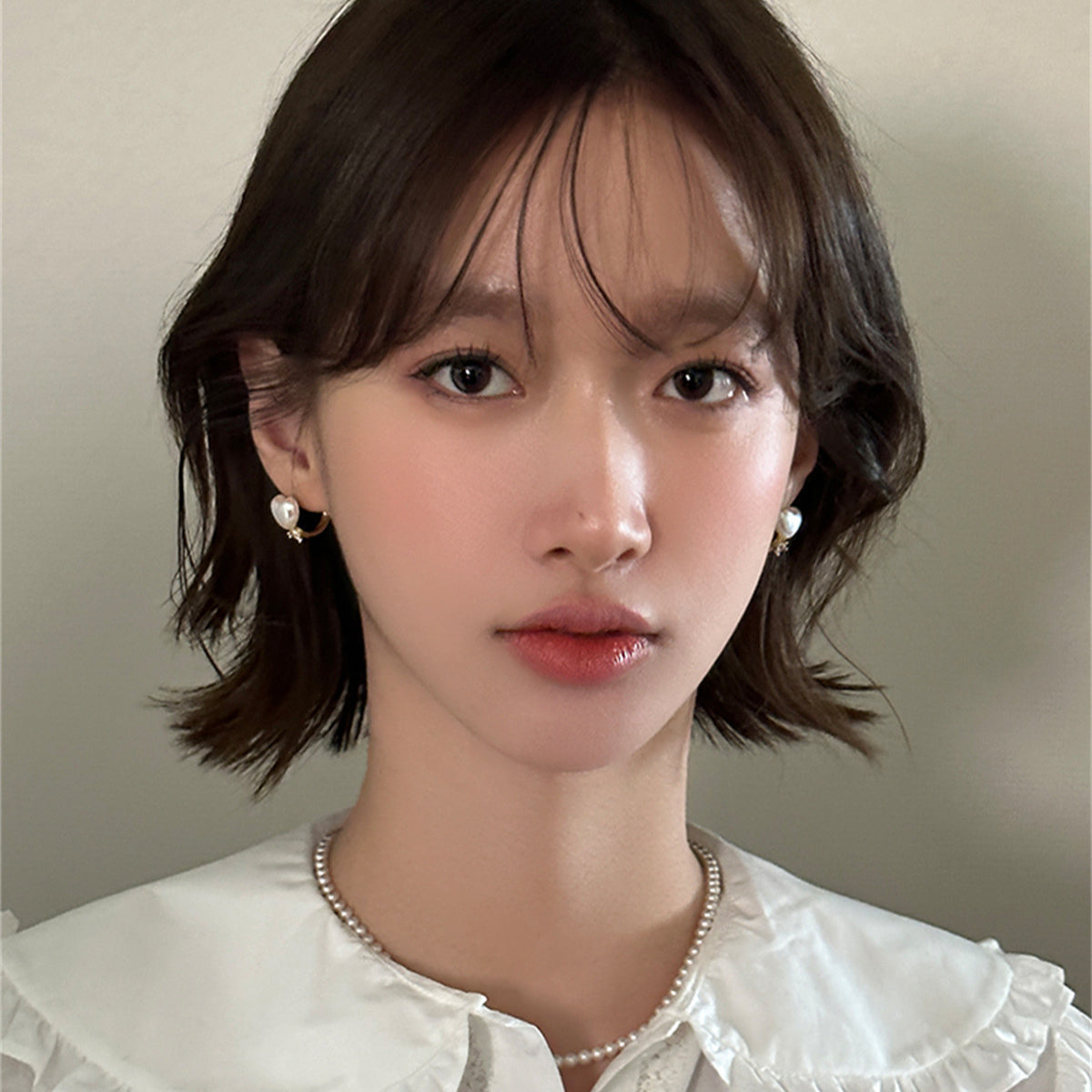 C廠-小香風甜美愛心珍珠耳環女精緻韓版氣質百搭銀針耳扣輕奢高級耳飾「EH-3866」25.07-3