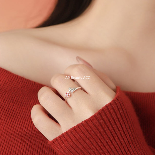 D廠-原創S999足銀小馬錢幣項鍊復古輕奢躍馬轉金耳環戒指本命年首飾批發「YC3989E_1 YC10302E_1 YC2294N_1」25.11-2