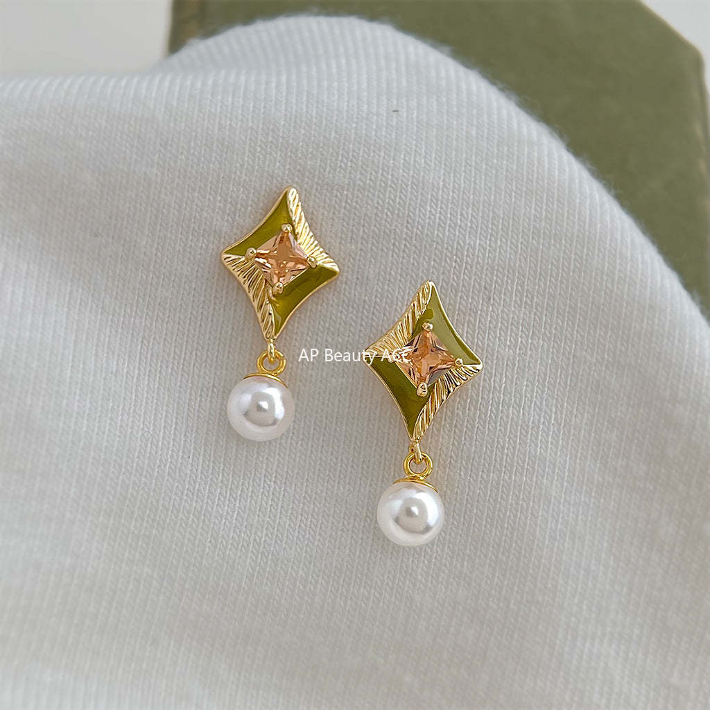 A廠-原創幾何時尚高級感925銀針創意個性新款設計師耳飾工廠耳環 飾品「7216」25.12-3