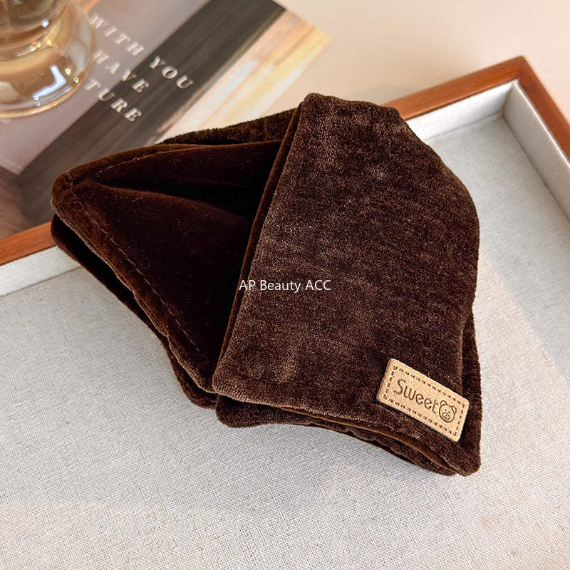 E廠-復古絲絨三角抓夾女高級感2025新款高端後腦勺盤髮大號鯊魚夾髮卡「27750」25.12-1