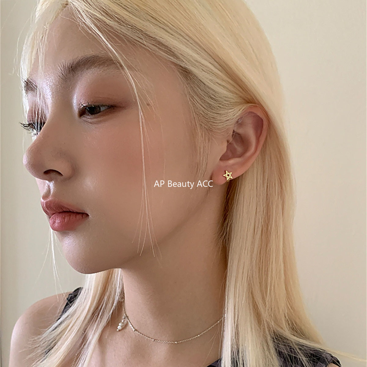 C廠-韓系時尚鏤空星星耳環女日常簡約高級感銀針耳圈輕奢小眾百搭耳飾「EH-4182」25.10-3