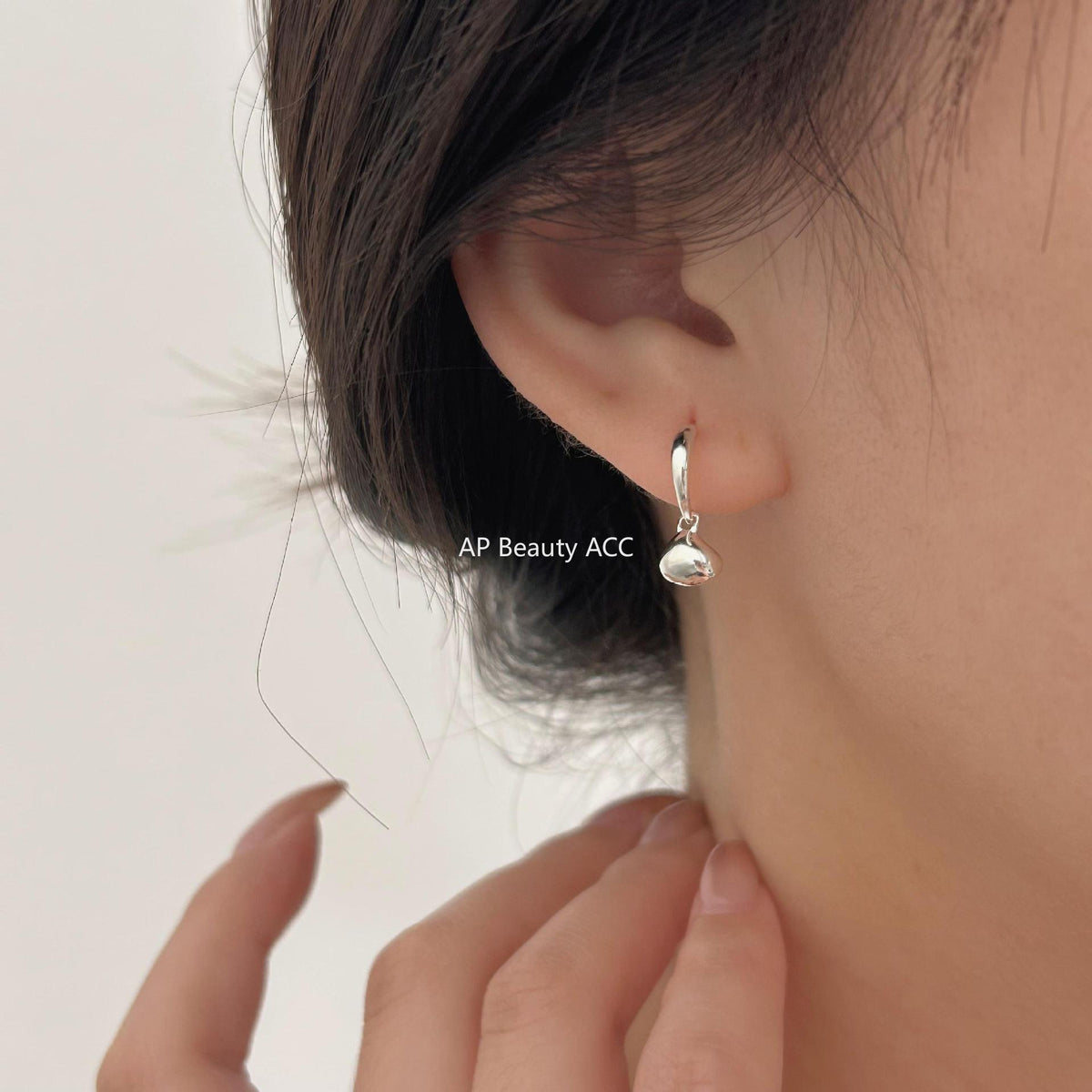 F廠-韓國韓版女小紅書甜美925純銀異形銀塊耳扣耳釘網紅耳環「C945」25.11-2