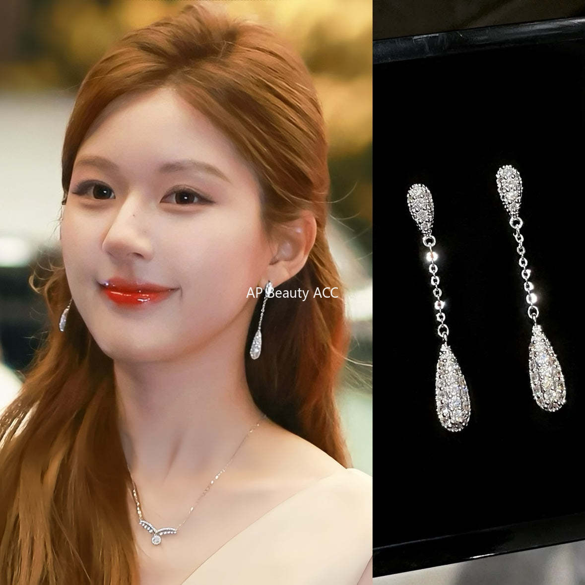 C廠-趙露思許妍同法式長流蘇耳環蚊香盤耳夾耳飾耳釘「EH-2450-SJ」25.12-1