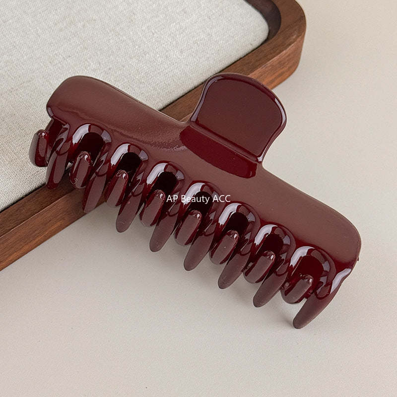 E廠-韓國博主款法式氣質百搭大號鯊魚夾抓夾慵懶髮抓盤髮髮夾髮飾飾品「27620」25.10-5