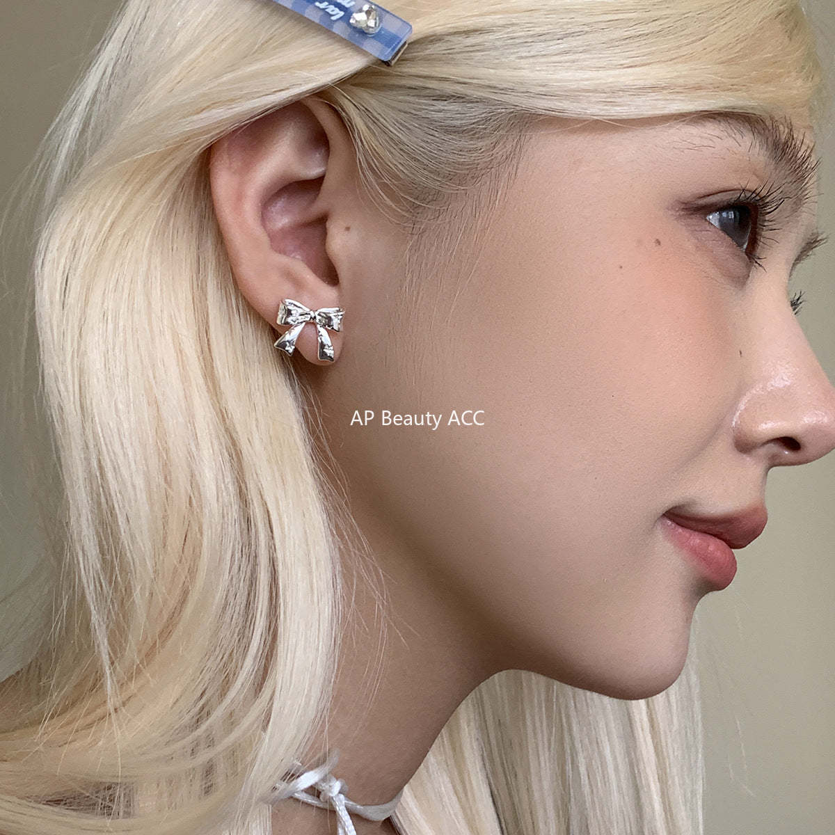 C廠-925銀針小香風蝴蝶結耳釘女精緻百搭韓系ins風耳環高級感秋冬耳飾「EH-4334」25.11-4