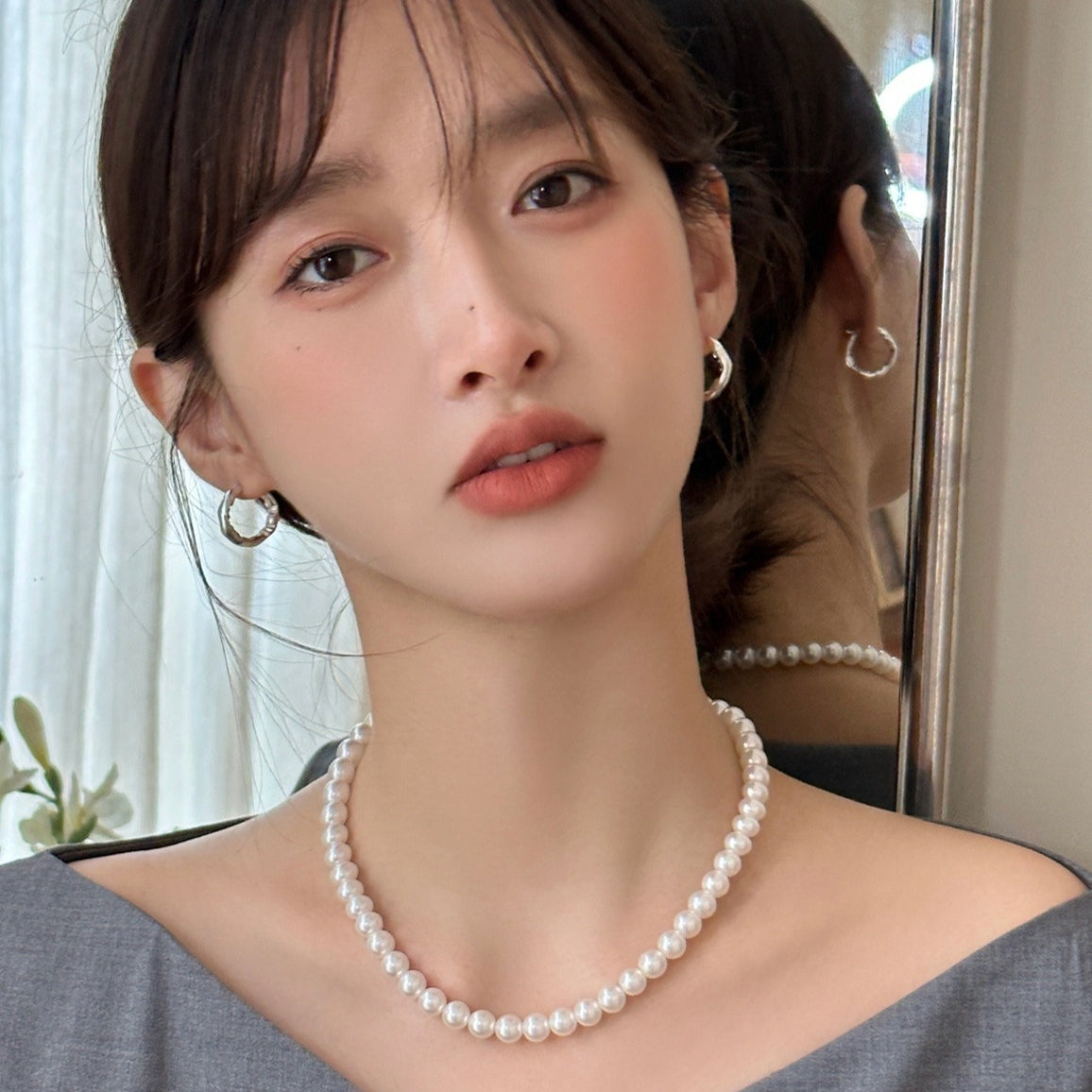 C廠-韓版小眾設計感不規則素圈耳夾女簡約時髦INS風無耳洞耳骨夾耳飾「EJ-25」25.10-1