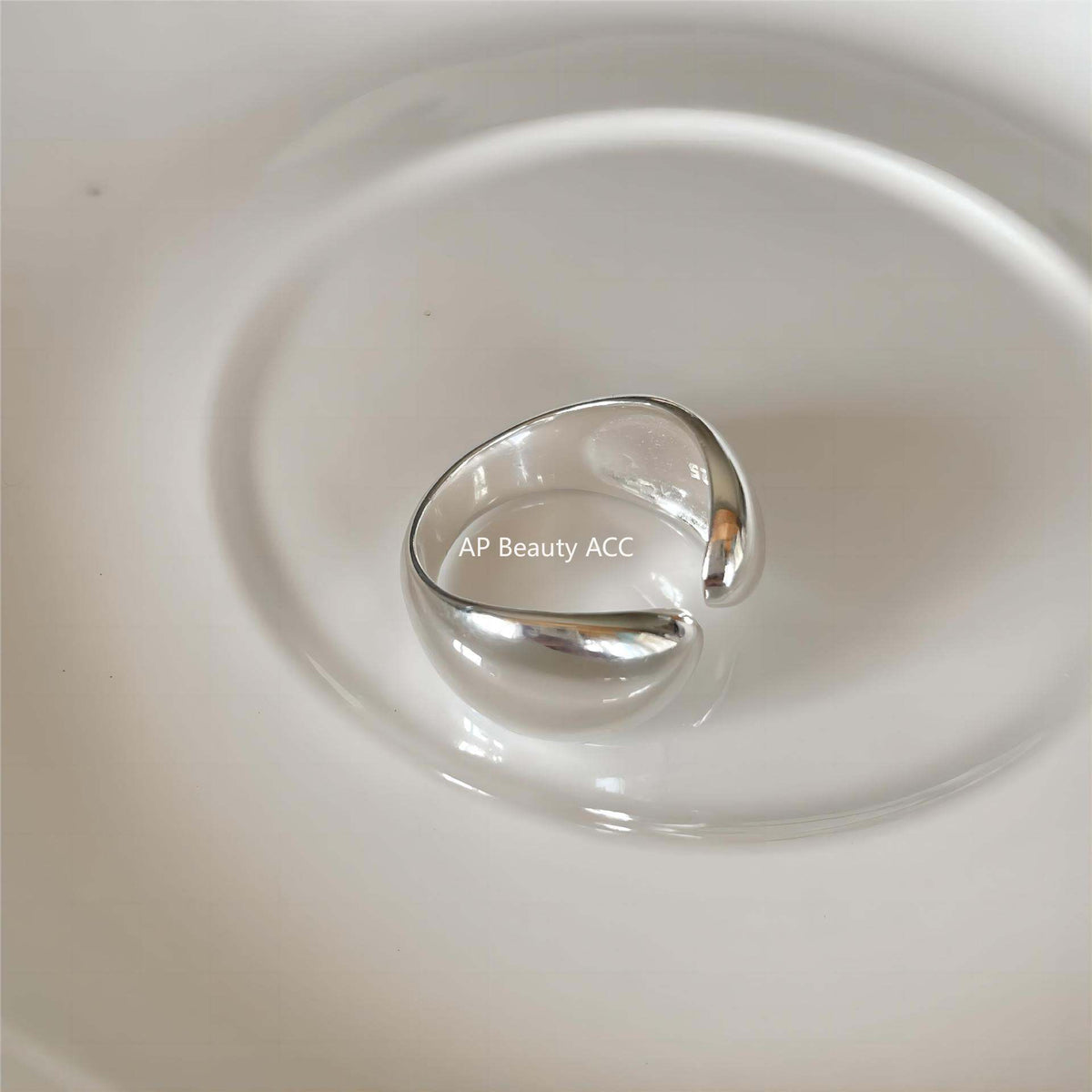 F廠-韓版飾品925純銀水滴對稱戒指個性小紅書設計感INS戒指指「J1902」25.12-2