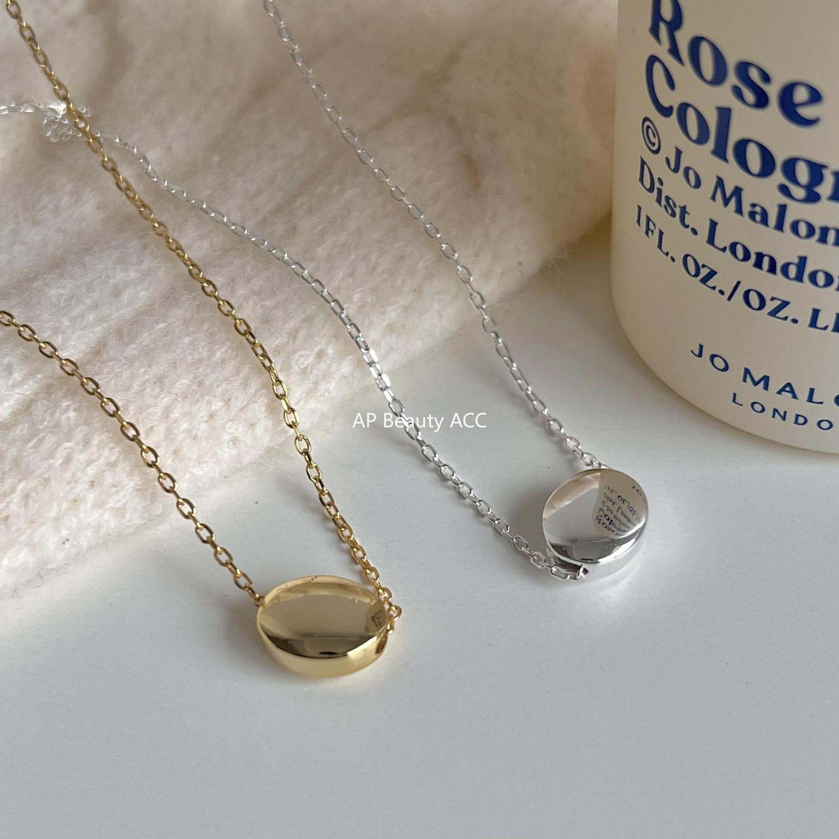 F廠-韓國韓版簡約銀飾 925純銀項鍊 小豆丁個性設計款項鍊「B1002」25.12-1