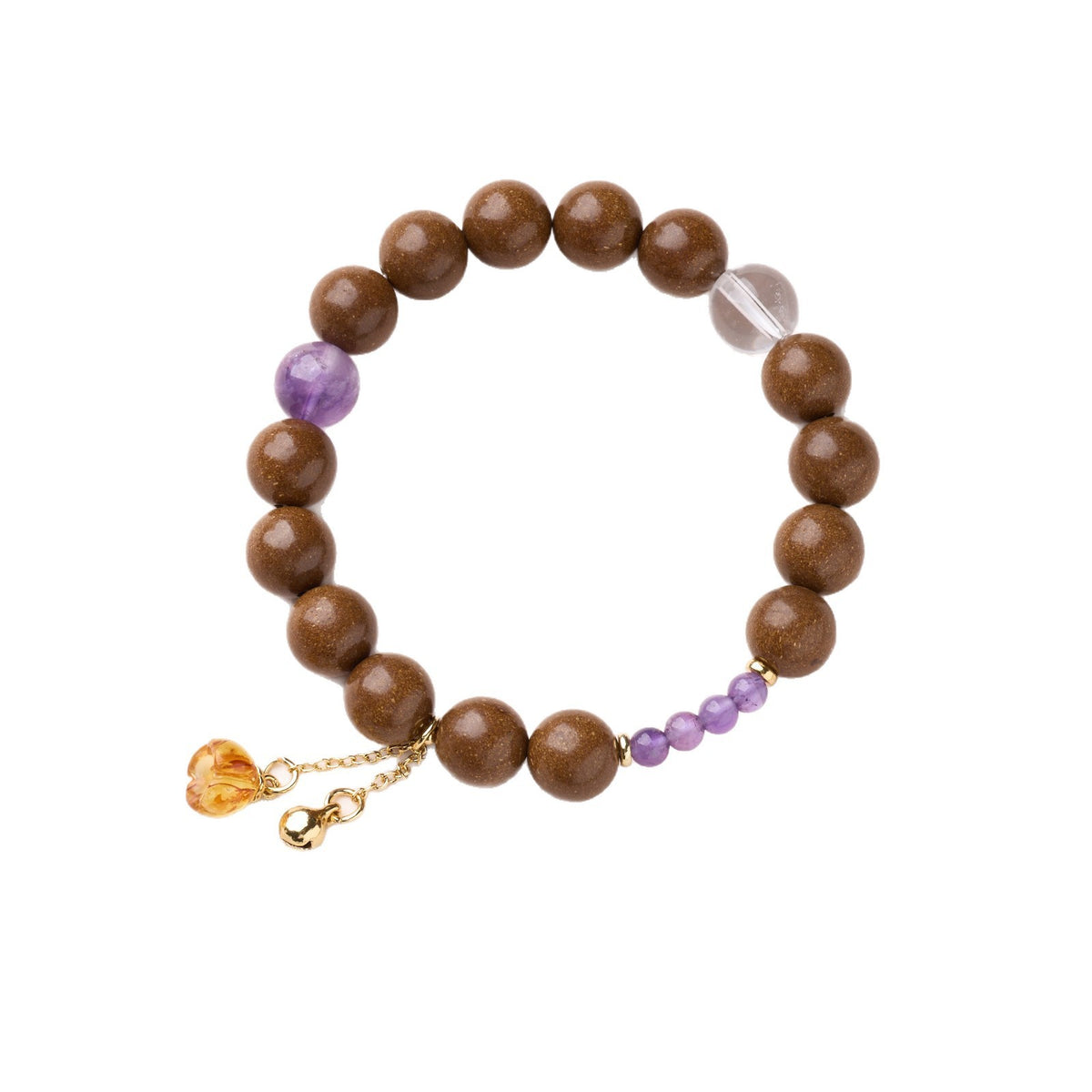 AS廠-天然中藥鵝梨帳中香合香珠手串新中式紫水晶花珀鈴蘭設計一件批發「Z101X503」25.10-3