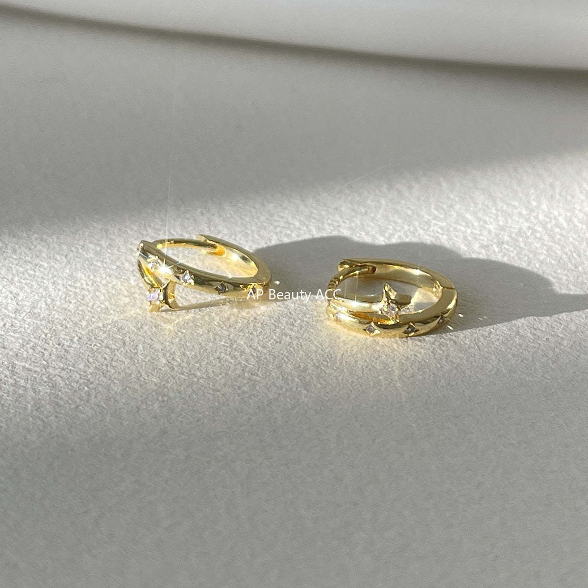 C廠-小眾輕奢四芒星耳環女設計感時尚氣質銀針耳環簡約百搭高級感耳飾「EH-4336」25.11-4