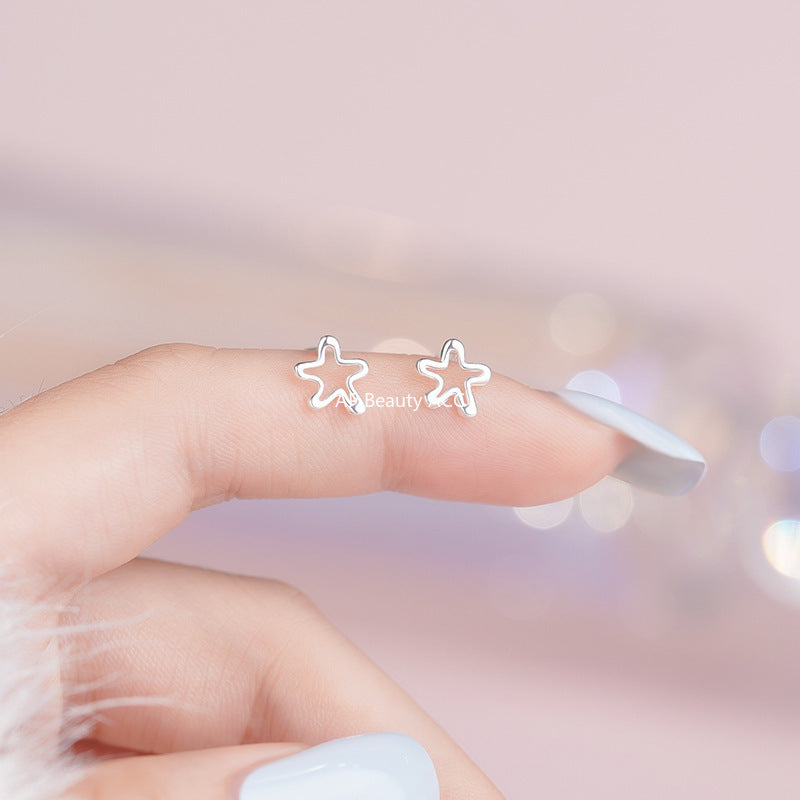 D廠-S999足銀輕奢鏤空花朵耳環女甜美可愛高級設計感新款耳環耳飾「YC3219E_2」25.10-1