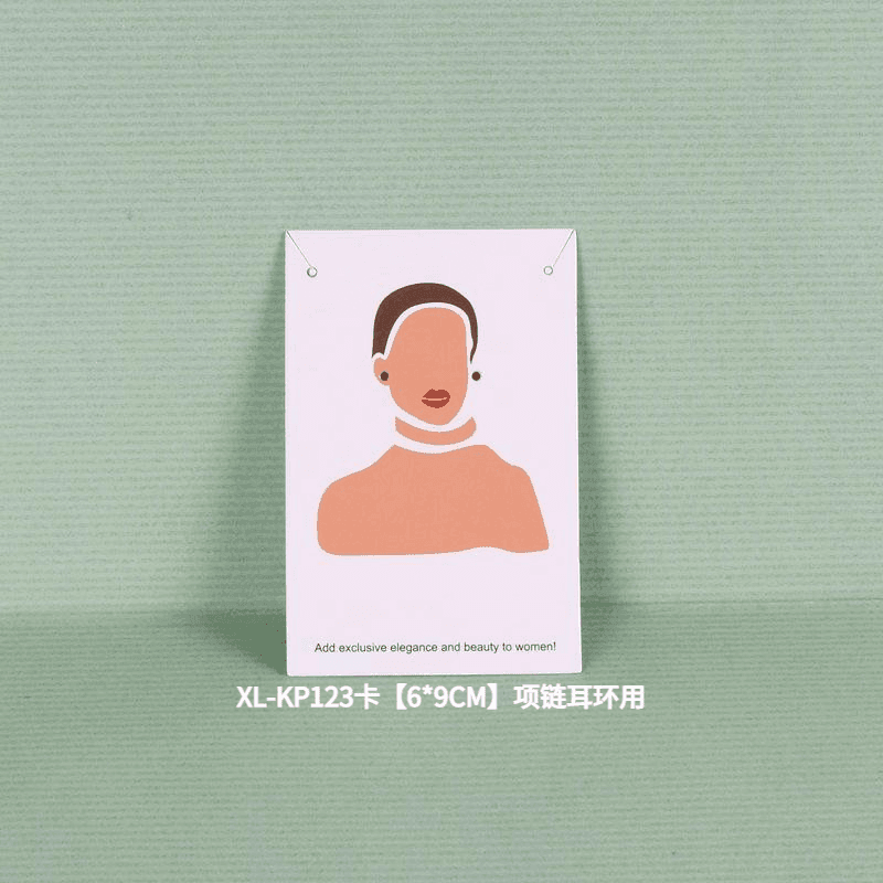 6x9cm- 200張特色耳環卡片飾品紙卡 銅卡紙厚實歐美設計展示包裝卡片 OPP袋請另購「GF03」 - 安蘋飾品