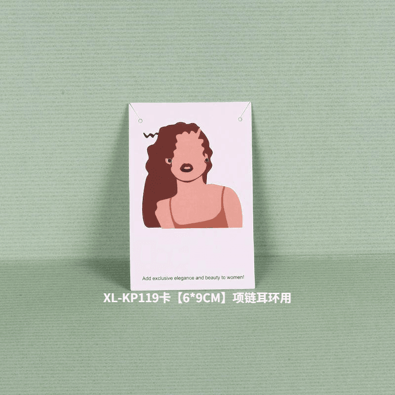 6x9cm- 200張特色耳環卡片飾品紙卡 銅卡紙厚實歐美設計展示包裝卡片 OPP袋請另購「GF03」 - 安蘋飾品